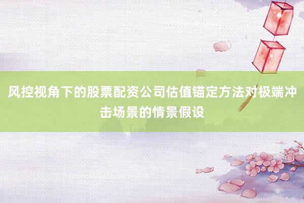 风控视角下的股票配资公司估值锚定方法对极端冲击场景的情景假设